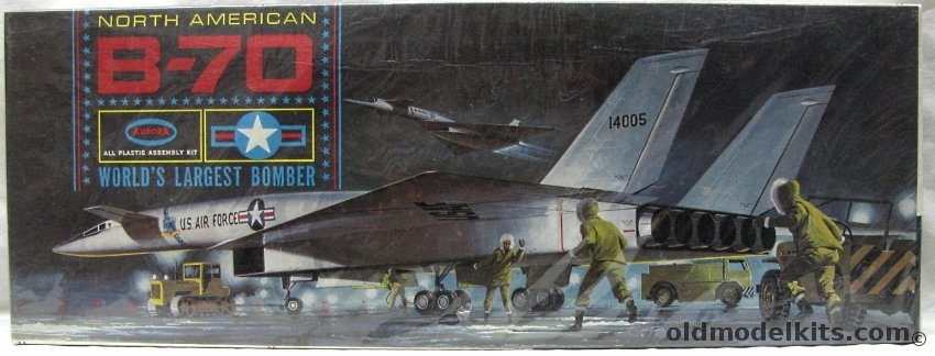 Aurora 1/105 North American B-70 Valkyrie Bomber (XB-70A), 370-249 plastic model kit